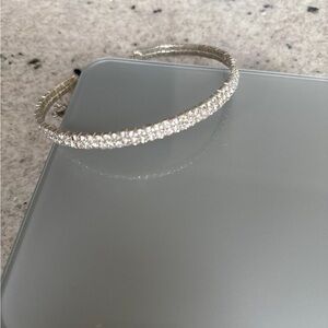 Costume jewelry diamond choker necklace